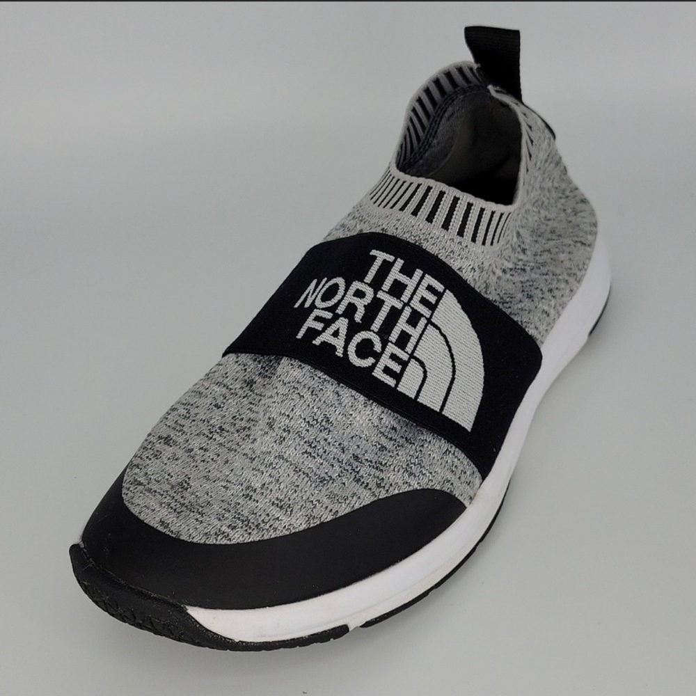 The North Face NSE Traction Knit Moc Sock Sneakers Shoes Heather Gray White